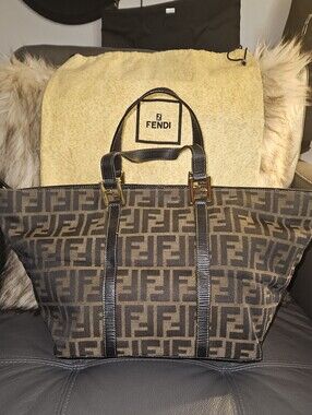 Fendi Brown Zucca Canvas Tote